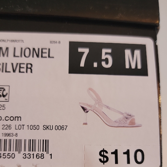 I. Miller Lionel Silver Round Open Toe Women's Flat Heel Pumps. - Picture 14 of 16
